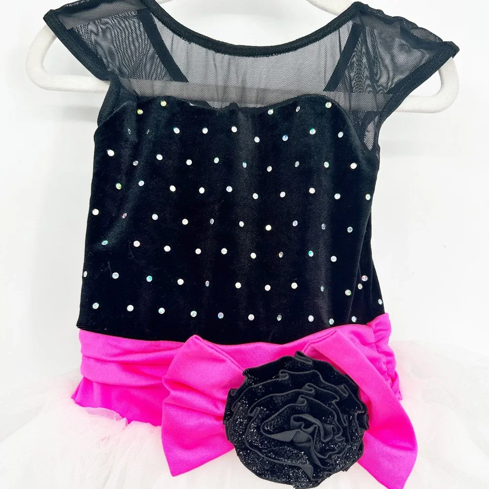 Weissman‎ Girls Bundle Lot (2) Sequin Rhinestone Performance Dance Costume XSC